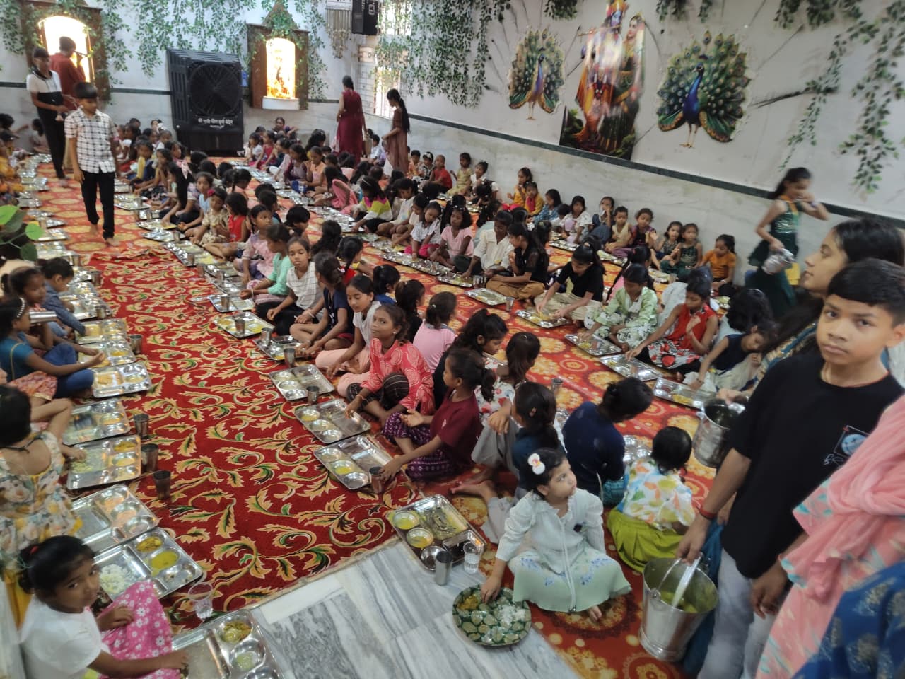 A place where daughters are worshipped daily during Navratri and Kanya Bhojan is organised