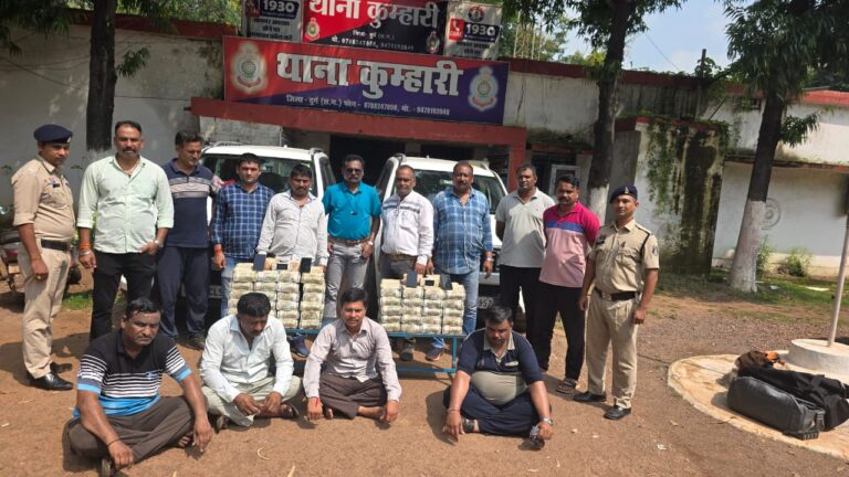 Police recovered Rs 6 crore 60 lakh from a Maharashtra passing Scorpio in Durg; four boys in police custody.