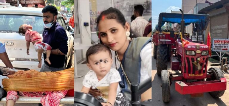 Mother and daughter die tragically in an accident in Gayanagar, people are angry