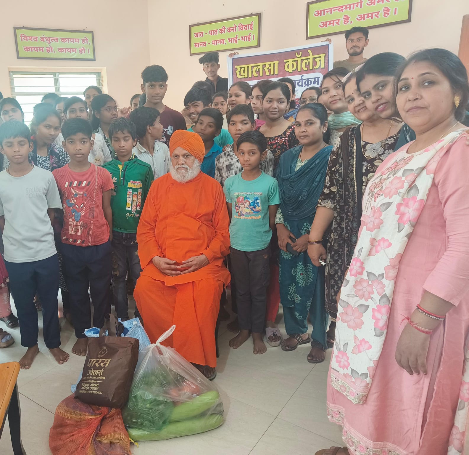Khalsa College celebrated Anand Pramod's Diwali with the children of Anand Marg Ashram