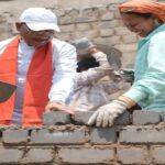 When Chief Minister Vishnudeo Sai Himself Picked Up a Trowel to Lay Bricks